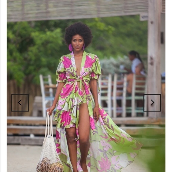 Glory Ang Passion Flower Kimono Wrap Dress - Picture 5 of 16